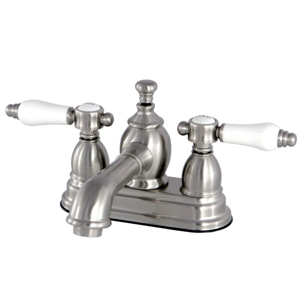 Kingston Brass KS7008BPL 4" Centerset Bathroom Faucet, Brushed Nickel KS7008BPL - main